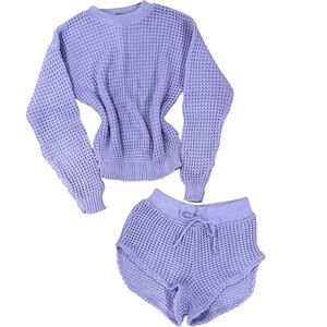 Pretty Little Thing Lilac Loungewear Set Size Small